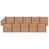 vidaXL Fence Set 11 pcs 1830 x 186 cm WPC and Aluminium Brown