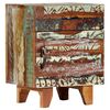 vidaXL Hand Carved Bedside Cabinet 40x30x50 cm Solid Reclaimed Wood