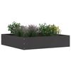 vidaXL Lawn Edging 6 pcs Black 60 x 60 x 13 cm Steel