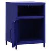 vidaXL Nightstands 2 pcs Navy Blue 35x35x51 cm Steel