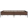 vidaXL Bed Frame without Mattress Brown Oak 120x200 cm