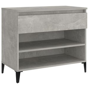 vidaXL Shoe Cabinet Concrete Grey 70x36x60 cm Engineered Wood
