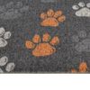 vidaXL Kitchen Rug Washable Paws 60x300 cm Velvet