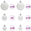 vidaXL Artificial Christmas Tree with Stand White 210 cm PVC and Steel