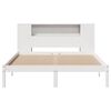 vidaXL Bookcase Bed without Mattress White 160x200 cm Solid Wood Pine