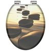 SCH&Uuml;TTE Toilet Seat with Soft-Close SEA STONE