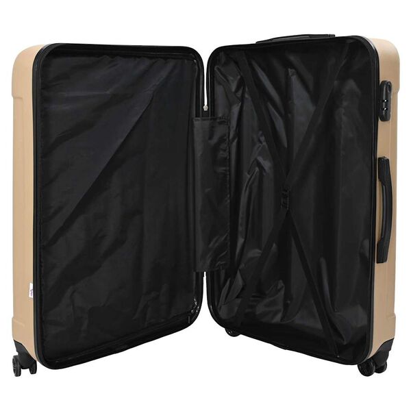 vidaXL Suitcase Set with Lock 3 pcs Champagne 50 x 31 x 78 cm
