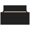 vidaXL Bed Frame without Mattress Black Oak 90x200 cm Engineered Wood