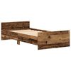 vidaXL Bed Frame without Mattress Old Wood 75x190 cm Engineered Wood