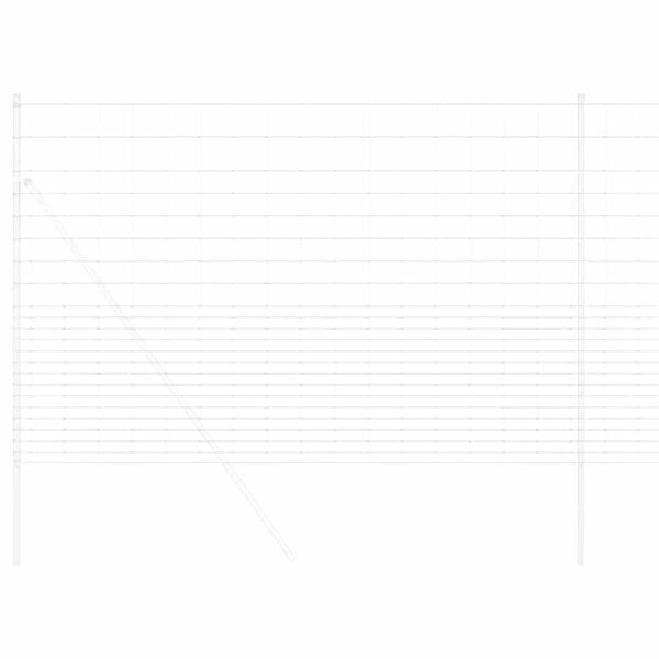 vidaXL Field Fence Silver 25 x 1.6 m Galvanised steel