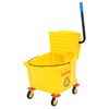 vidaXL Cleaning Trolley with Mop Bucket Polypropylene