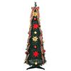 vidaXL Artificial Christmas Tree with 50 LEDs Green 125 cm PVC