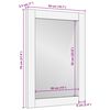 vidaXL Bathroom Mirror Acacia Brown Finish 50 x 70 x 2.5 cm