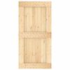 vidaXL Sliding Door with Hardware Set 100x210 cm Solid Wood Pine