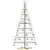 vidaXL Christmas Cone Tree with Stand Black 210 cm Steel