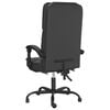 vidaXL Massage Reclining Office Chair Black Faux Leather