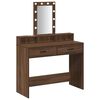 vidaXL Dressing Table Brown 100 x 41 x 140 cm Engineered Wood