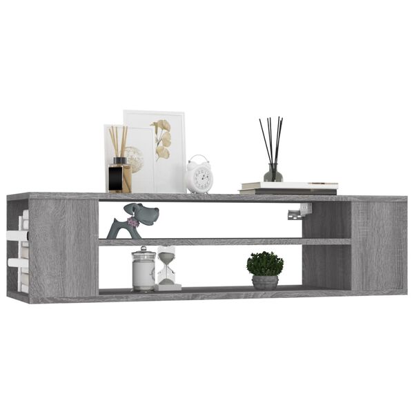 vidaXL Hanging TV Cabinet Grey Sonoma 100x30x26.5 cm Engineered Wood