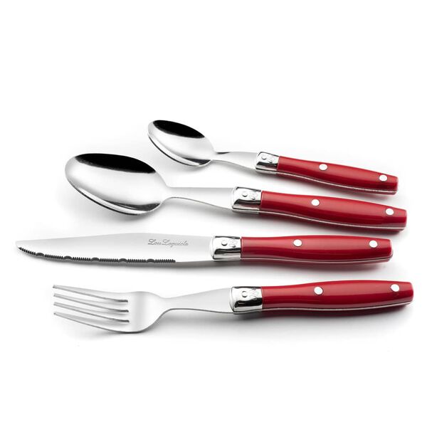 Lou Laguiole 24-Piece Cutlery Set Comptoir Red