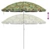 vidaXL Beach Parasol Camouflage 161 x 193 cm Polyester