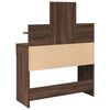 vidaXL Dressing Table with LED Brown Oak 100x40x130 cm