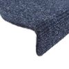 vidaXL Stair Mats Self-adhesive 30 pcs 56x17x3 cm Blue Half Round