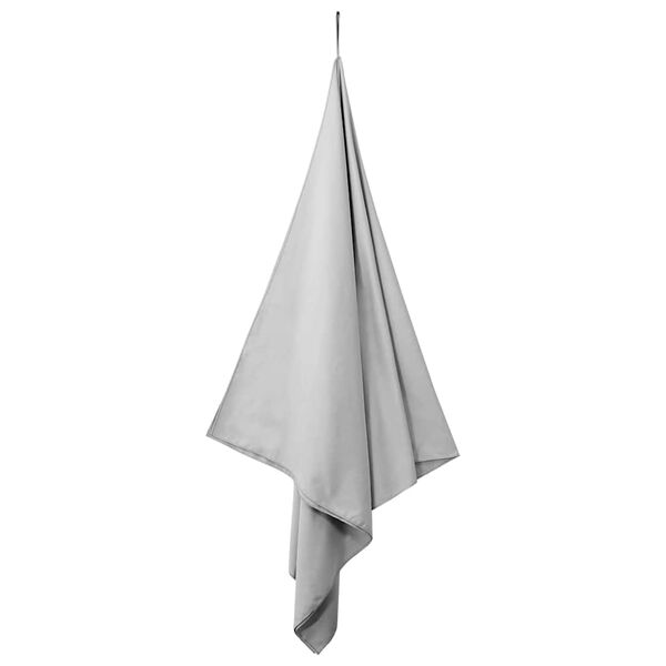 vidaXL Sports Towels 2 pcs Grey 200 x 100 cm Polyester and polyamide