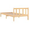 vidaXL Bed Frame without Mattress Solid Wood Single