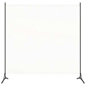 vidaXL Room Divider White 175x180 cm Fabric