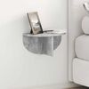 vidaXL Wall Shelf Concrete Grey 38 x 19 x 19 cm Engineered Wood