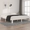 vidaXL Bed Frame without Mattress White Solid Wood Pine 160x200cm