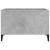 vidaXL Record Cabinet Concrete Grey 74.5x38x48 cm Engineered Wood