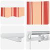 vidaXL Retractable Awning Manual Yellow and Orange 500 x 300 cm