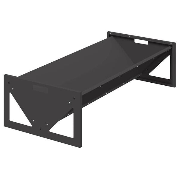 vidaXL Livestock Feeding Trough Black 108 x 50 x 28 cm