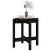 vidaXL Coffee Table Black &Oslash; 42.5x45 cm Solid Wood Pine
