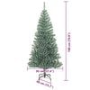 vidaXL Artificial Christmas Tree Snow Flocked with LED Light 180 cm