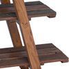 vidaXL Folding Rack Brown 79.5 x 35 x 112 cm Solid Reclaim Wood