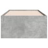 vidaXL Daybed with Drawers without Mattress Concrete Grey 90x190 cm Single
