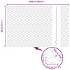 vidaXL Hexagon Fence Silver 0.8 x 25 m Galvanised steel