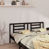 vidaXL Bed Headboard Black 186x4x100 cm Solid Pine Wood