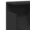 vidaXL Wall Cabinet 100x20x30 cm Black Engineered Wood