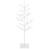 vidaXL Micro Birch Christmas Tree White 120 cm Steel 279 LEDs