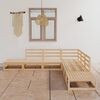 vidaXL 7 Piece Garden Lounge Set Solid Wood Pine