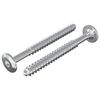 vidaXL Wood Screws 2 pcs Silver M6 x 70 mm Steel