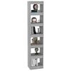 vidaXL Book Cabinet/Room Divider Grey Sonoma 40x30x198 cm