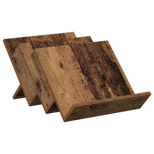 vidaXL Magazine Rack Old Wood 53 x 40 x 28.5 cm Engineered Wood