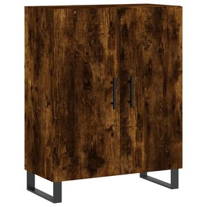 vidaXL Sideboard Smoked Oak 69.5x34x90 cm Engineered Wood