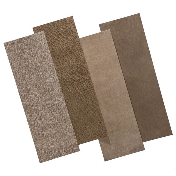 WallArt Leather Tiles Austin Pure Brown 16 pcs