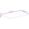 vidaXL Table Top 50x20x3.8 cm Rectangular Solid Wood Rough Mango