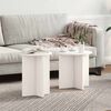vidaXL Coffee Table 2 pcs White